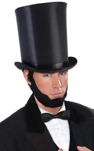 Extra Tall Mens Abraham Inspired Black  Top Hat