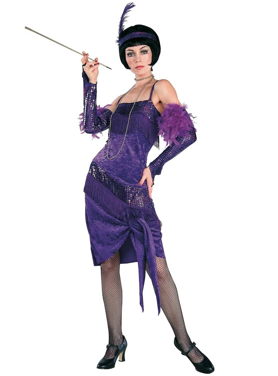 Fabulous Flapper Womens Purple 1920s Costume