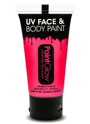 Face and Body Neon Pink UV Reactive Cream Makeup - 50ml