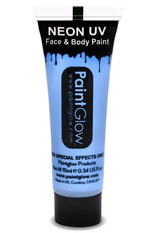 Face and Body UV Reactive Cream Makeup - Baby Blue