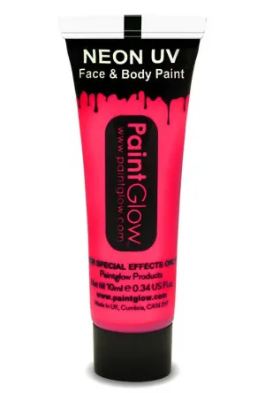 Face and Body UV Reactive Cream Makeup - Neon Pink