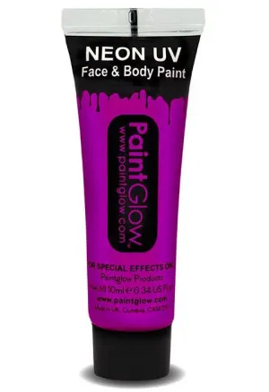 Face and Body UV Reactive Cream Makeup - Violet