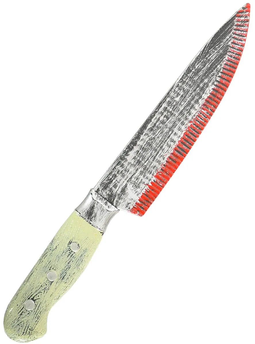Fake Bloody 34cm Knife Halloween Costume Weapon