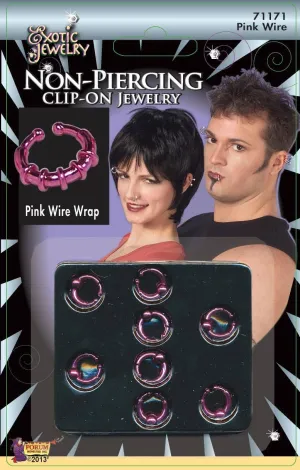 Fake Clip On Piercing Punk Costume Body Jewellery