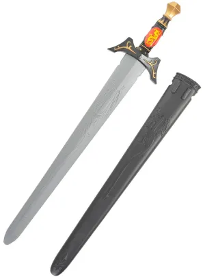 Fake Medieval Knight Broadsword and Scabbard Set