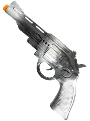 Fake Silver and Black Toy Gun Costume Weapon