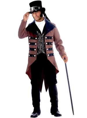 Fancy Brown Steampunk Jack Mens Costume