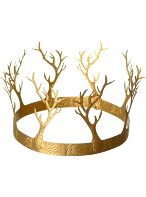 Fantasy Fae Gold Metal Forest Costume Crown