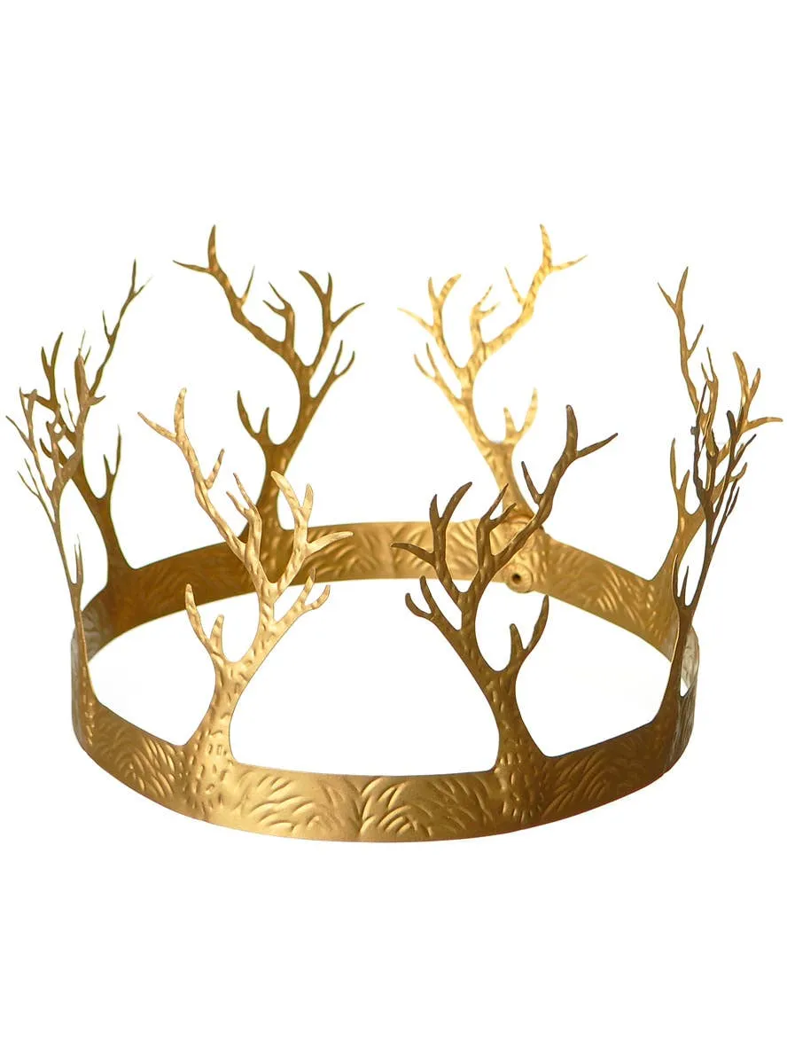 Fantasy Fae Gold Metal Forest Costume Crown