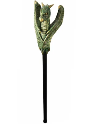 Fantasy Green 107cm Dragon Wizard Costume Staff