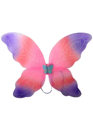 Fantasy Pink and Purple Glitter Girls Butterfly Wings
