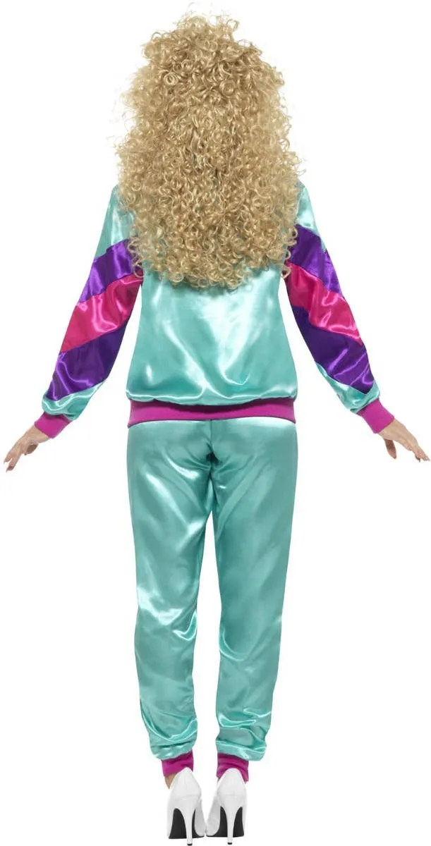 Fashionista Womens 80s Shell Suit Tracksuit Costume