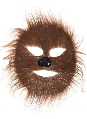 Faux Fur Light Brown Werewolf Costume Mask