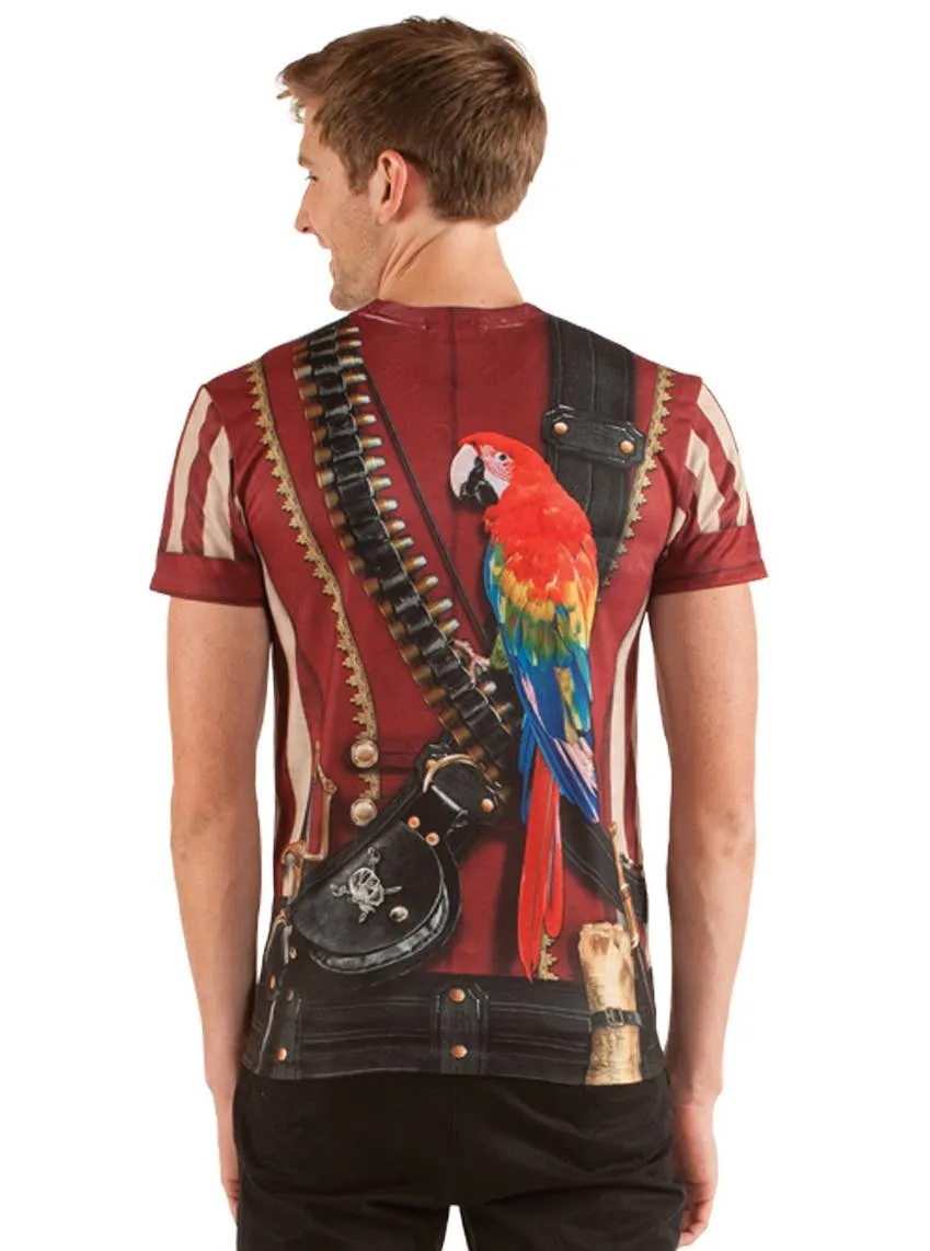 Faux Real Mens Swashbuckling Pirate Costume Top