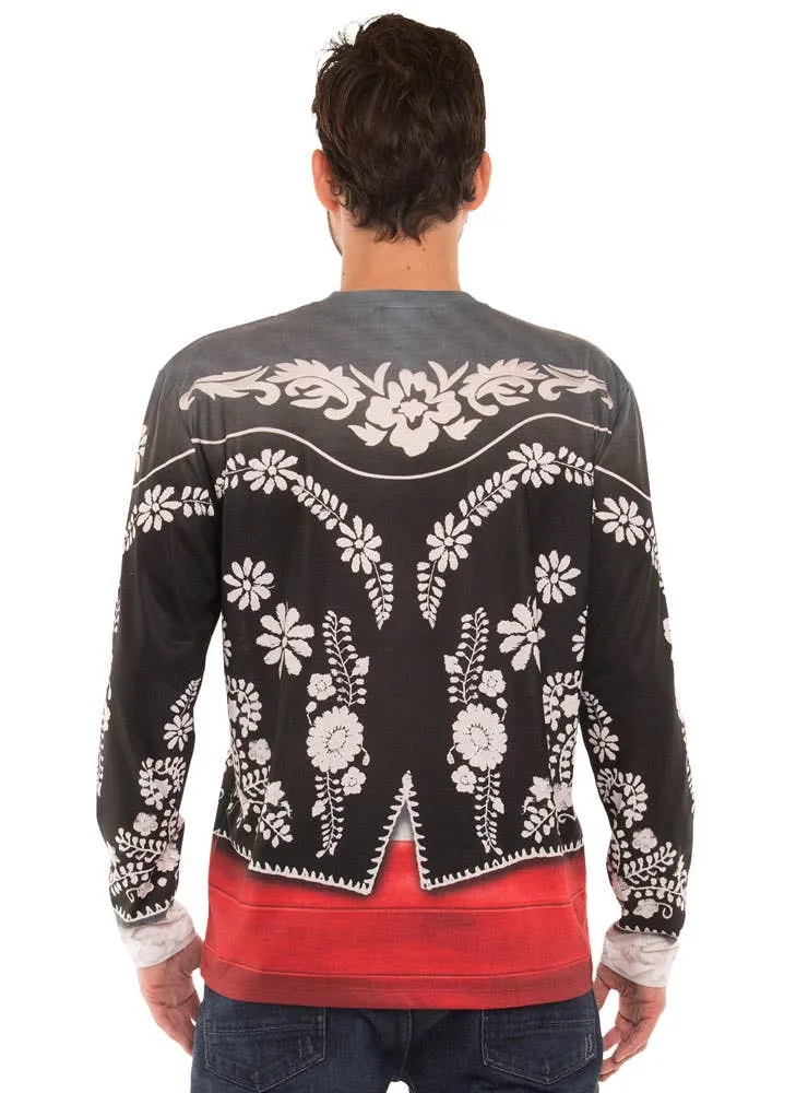Faux Real Mexican Mariachi Mens Costume Top