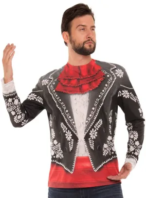 Faux Real Mexican Mariachi Mens Costume Top
