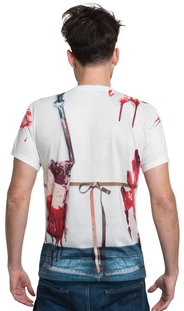 Faux Real Nightmare Butcher Mens Halloween Costume Shirt
