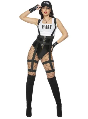 FBI Agent Sexy Womens Bodysuit Costume