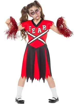 Fearleader Girls Halloween Zombie Cheer Costume