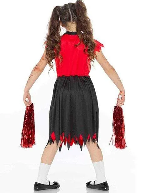 Fearleader Girls Halloween Zombie Cheer Costume