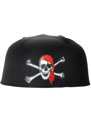 Fearsome Skull and Crossbones Pirate Costume Cap
