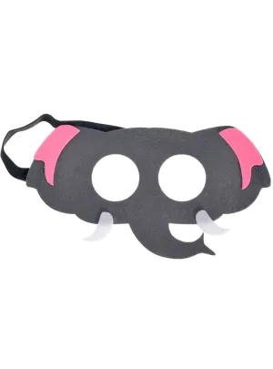 Felt Pink and Grey Kids Elephant Costume Mask