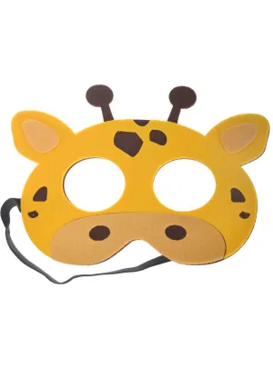 Felt Yellow and Brown Kids Giraffe Costume Mask