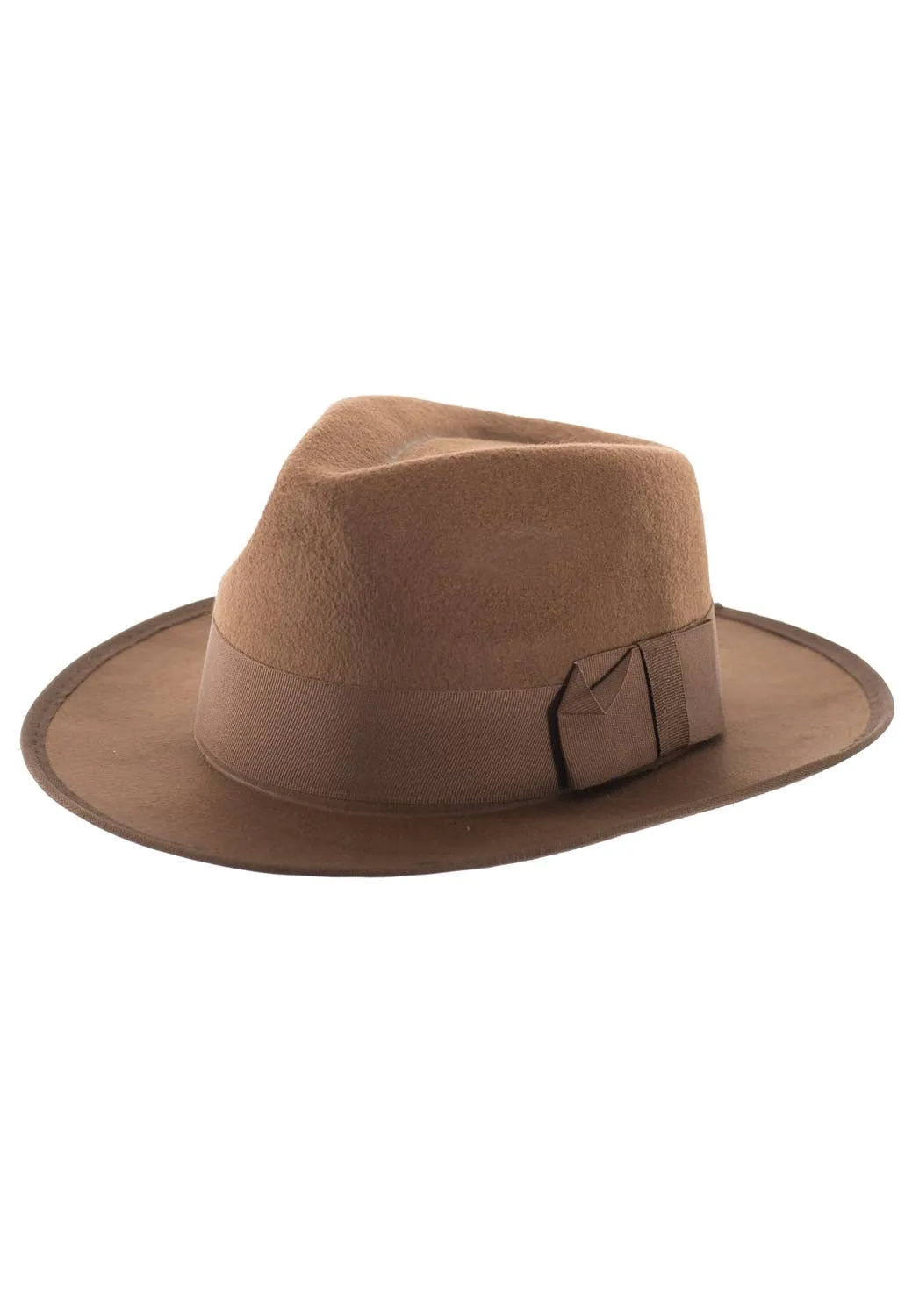 Feltex Adults Brown Fedora Hat
