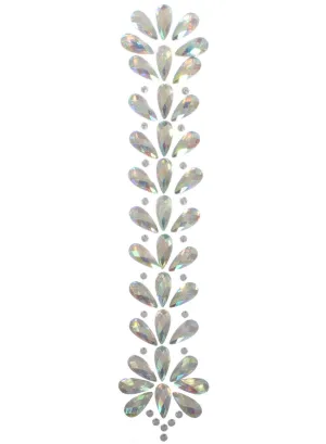 Festival Vibes Silver Stick On Hair Jewels
