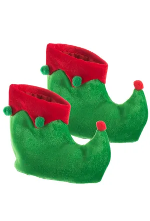Festive Green Elf Shoes for Kids