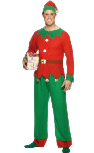 Festive Mens Christmas Elf Costume