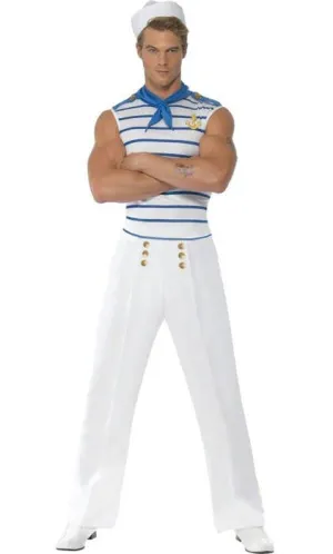 Fever Mens Sexy French Sailor Fancy Dress Costume