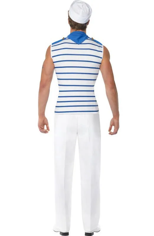 Fever Mens Sexy French Sailor Fancy Dress Costume
