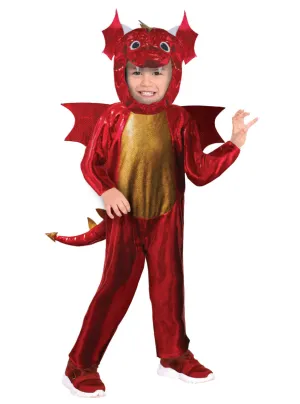 Fire Breathing Red Dragon Boys Costume