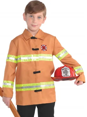 Fire Fighter Boys Orange Costume Jacket