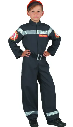 Firefighter Boys Fancy Dress Costume