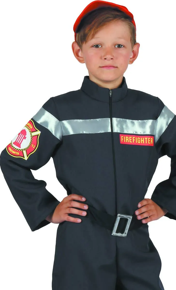 Firefighter Boys Fancy Dress Costume