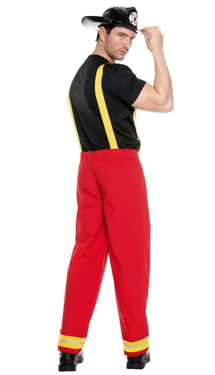 Firefighter Hero Deluxe Mens Fireman Costume
