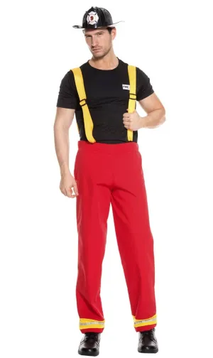Firefighter Hero Deluxe Mens Fireman Costume