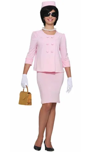 First Lady Womens Pink Jackie O Costume