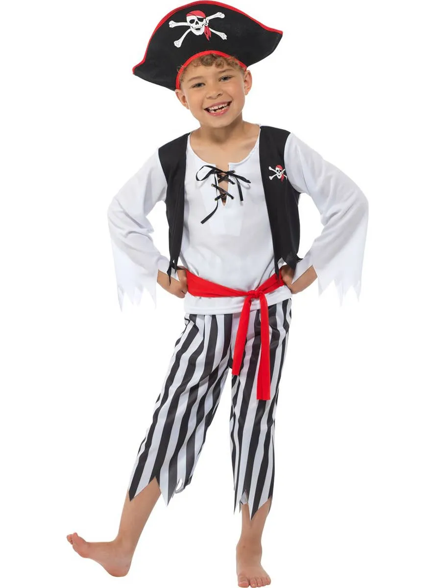 First Mate Boys Classic Pirate Fancy Dress Costume
