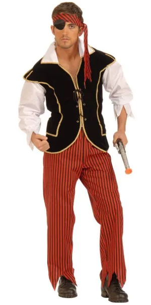 First Mate Mens Swashbuckling Pirate Costume