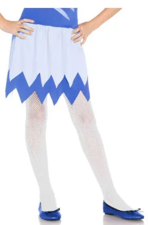 Fishnet Girls White Costume Stockings