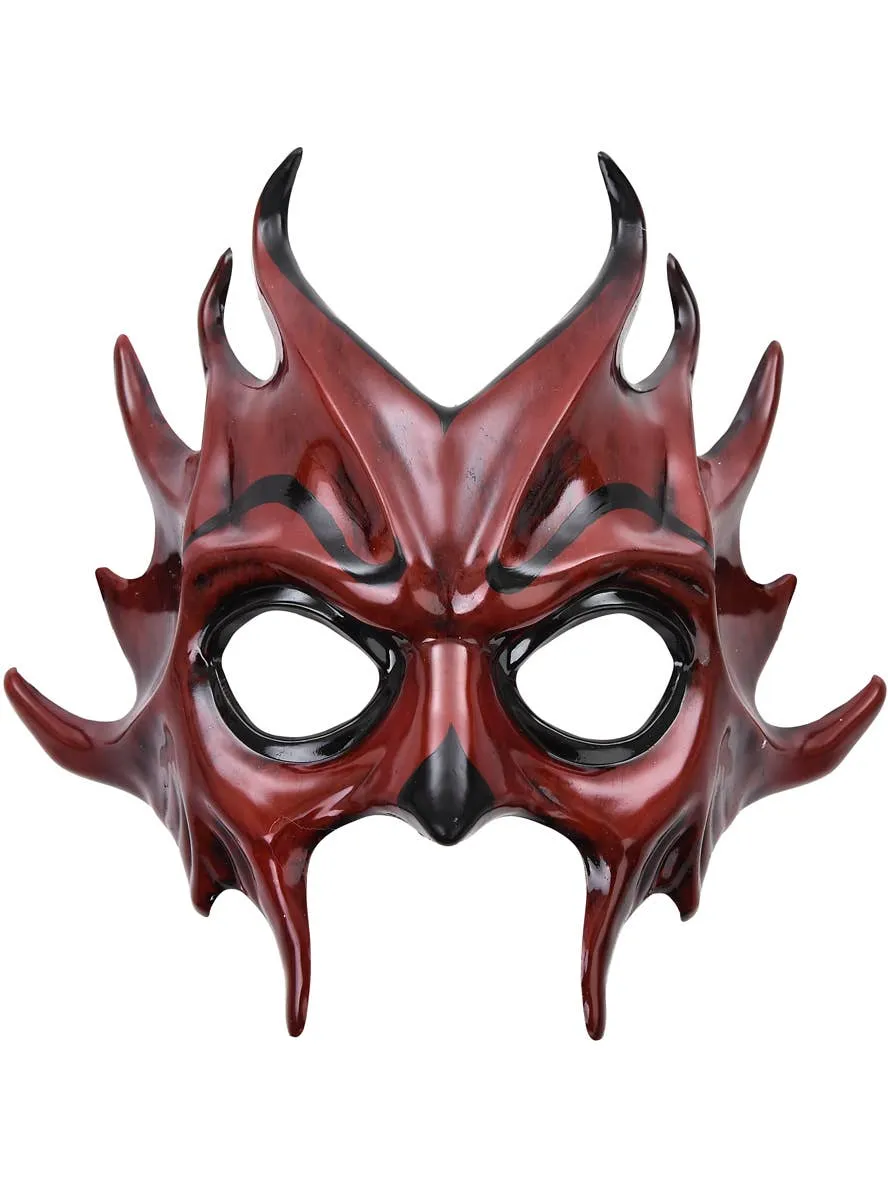Fiyero Mens Spiked Red Devil Halloween Costume Mask