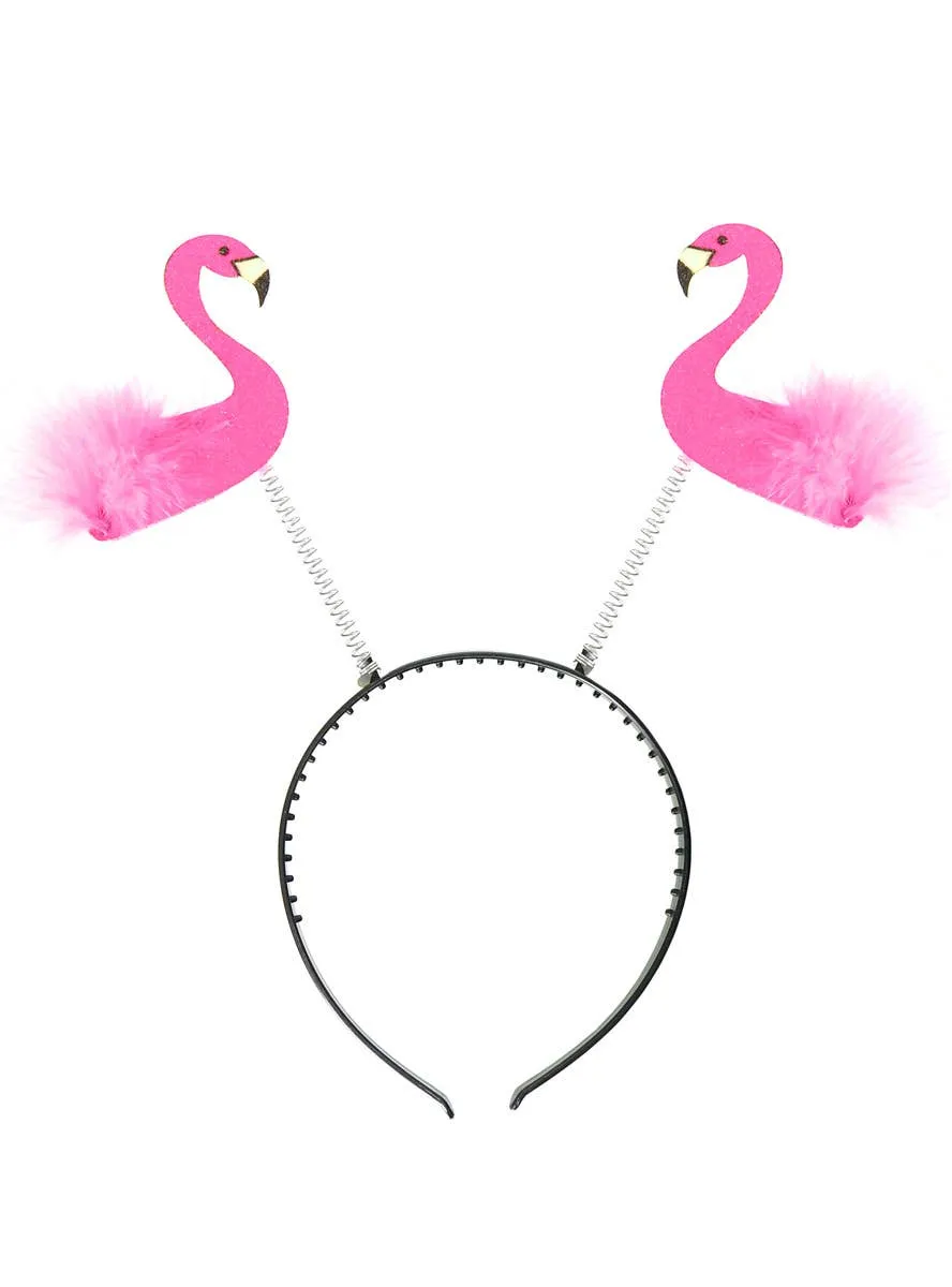 Flamingo Glitter Headband Costume Accessory