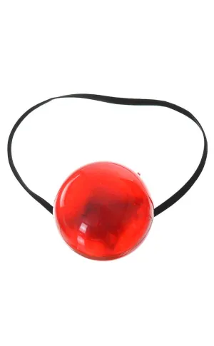 Flashing Red Light Up Clown Nose Costume Accessory