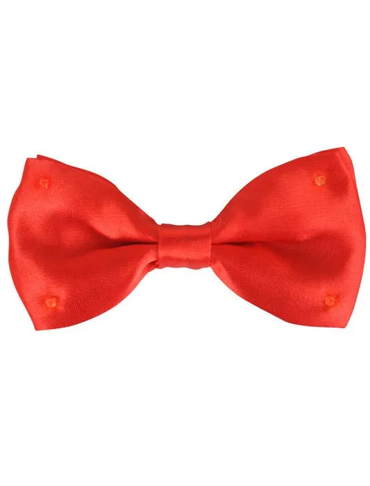 Flashing Red Satin Novelty Bow Tie