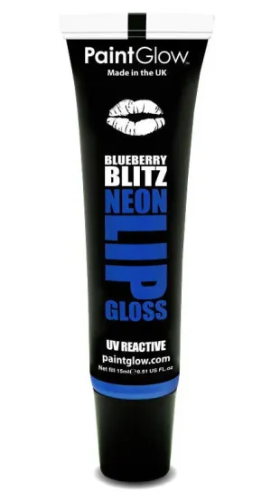 Flavoured Blue UV Lip Gloss - Blueberry Blitz
