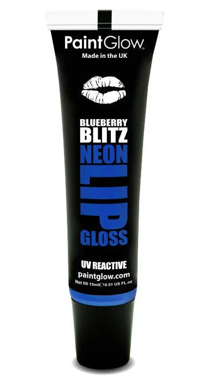 Flavoured Blue UV Lip Gloss - Blueberry Blitz