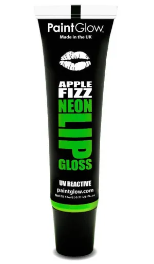Flavoured Green UV Lip Gloss - Apple Fizz